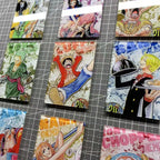 One Piece Vintage Manga Fridge Magnet Set – Acrylic Anime Refrigerator Decor 9PCS