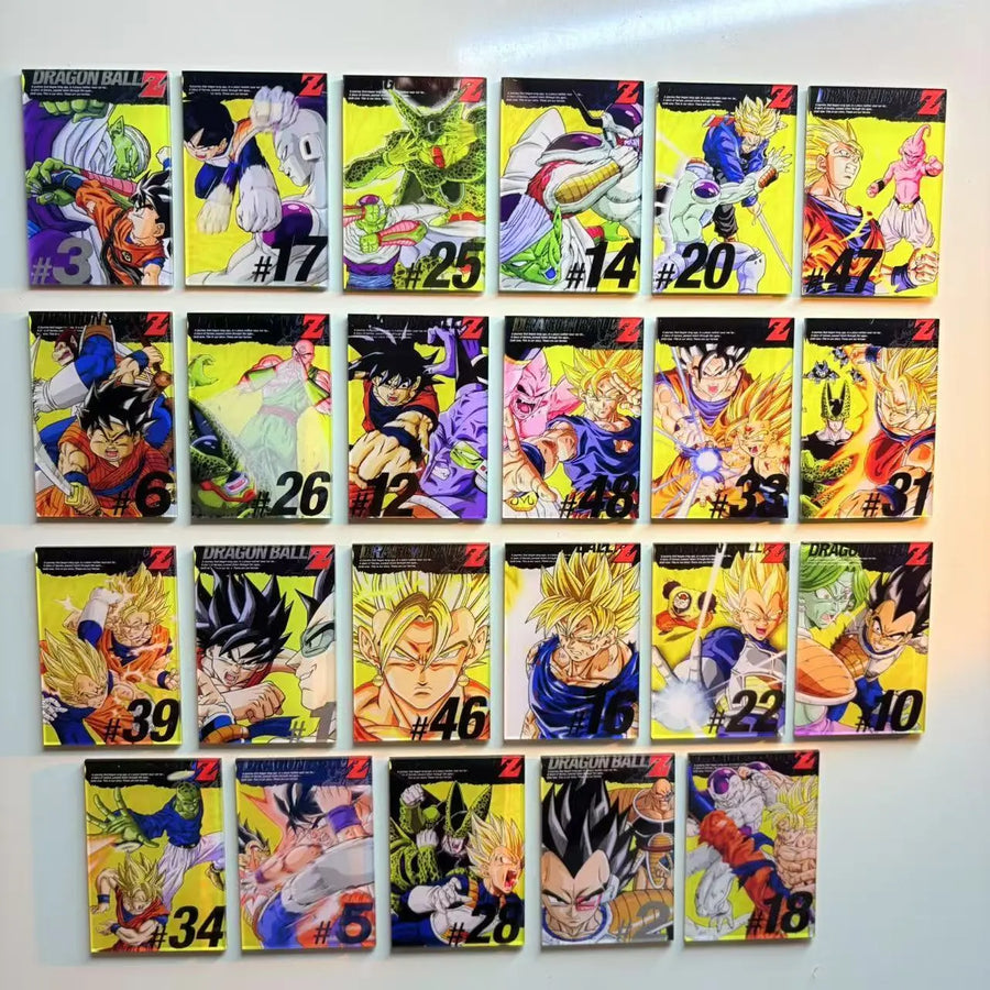 23PCS- Dragon Ball Z Magnet Collection – Acrylic Anime Refrigerator Decor Set