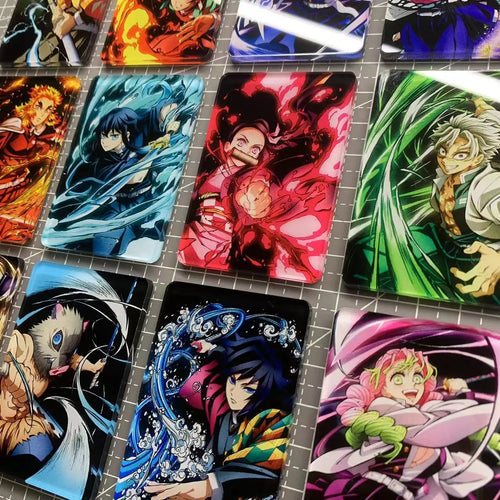 12PCS - Demon Slayer Anime Fridge Magnet Set – Acrylic Refrigerator Magnets Collectible Decor