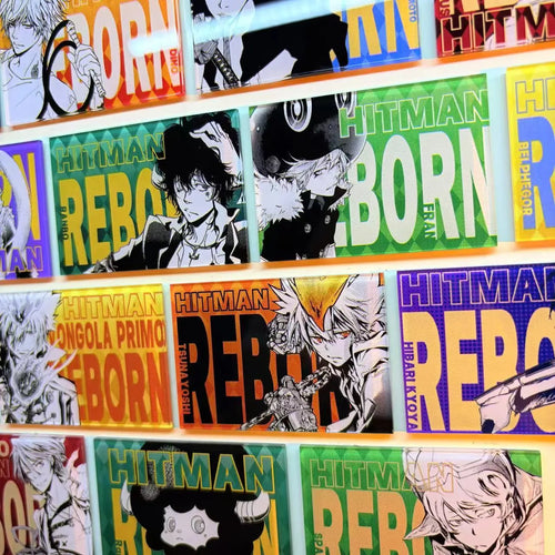 15PCS - Katekyo Hitman Reborn Magnet Set – Acrylic Anime Refrigerator Decor Collection