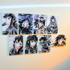 8 PCS Demon Alayer Muichiro Tokito Anime Fridge Magnet Set – Acrylic Refrigerator Magnets Collectible Decor
