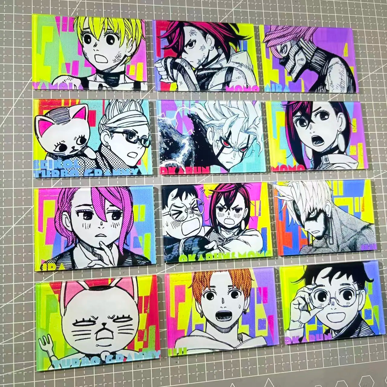 Dandadan Anime Fridge Magnet – Acrylic Refrigerator Magnet Otaku Collectible Decor