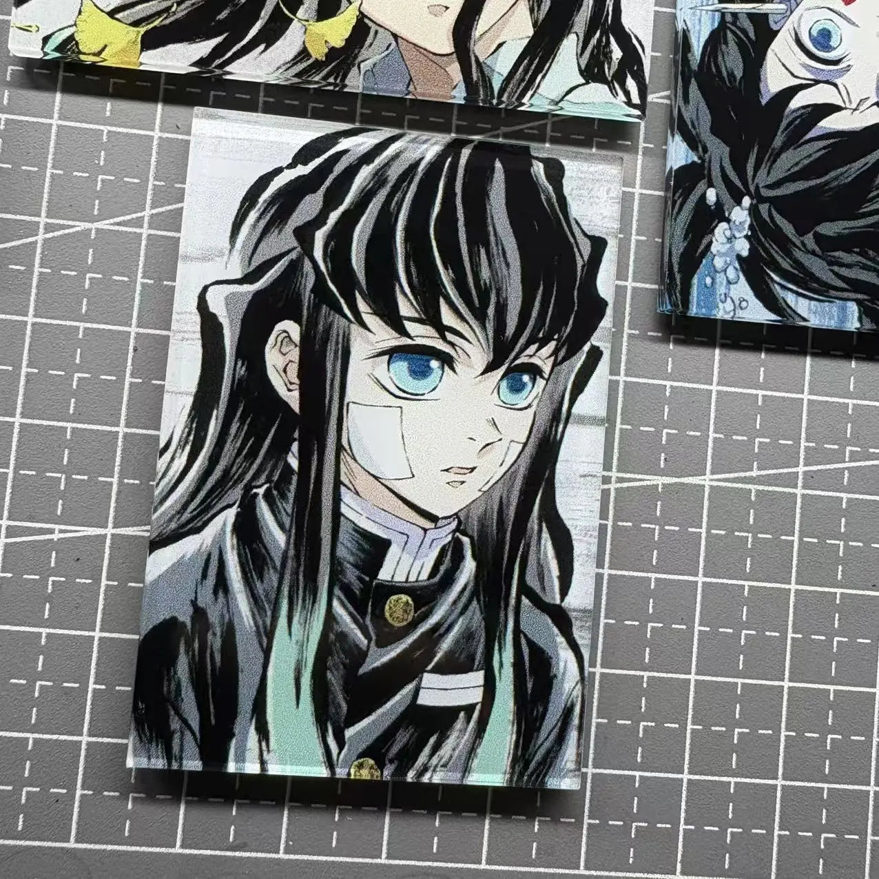 8 PCS Demon Alayer Muichiro Tokito Anime Fridge Magnet Set – Acrylic Refrigerator Magnets Collectible Decor