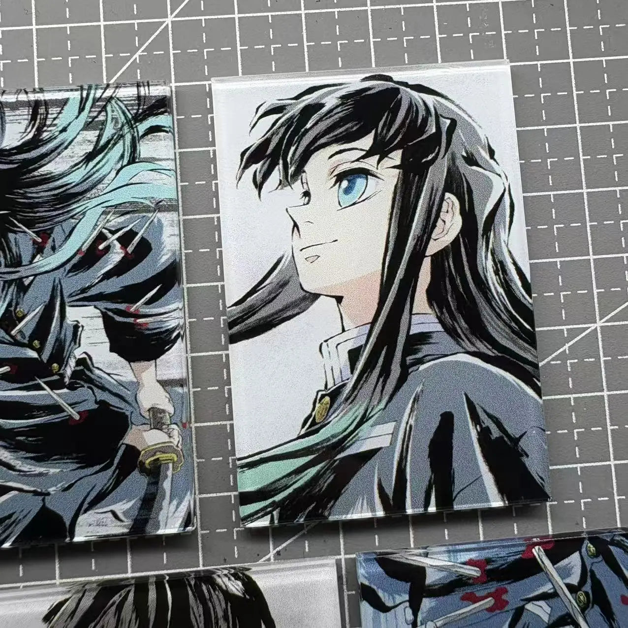8 PCS Demon Alayer Muichiro Tokito Anime Fridge Magnet Set – Acrylic Refrigerator Magnets Collectible Decor