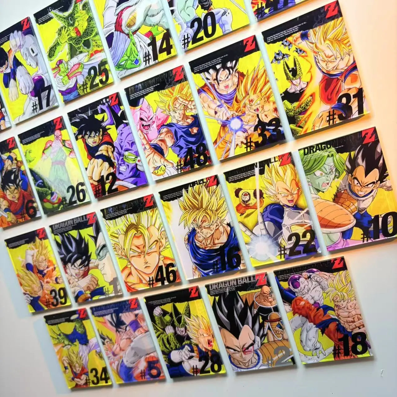 23PCS- Dragon Ball Z Magnet Collection – Acrylic Anime Refrigerator Decor Set