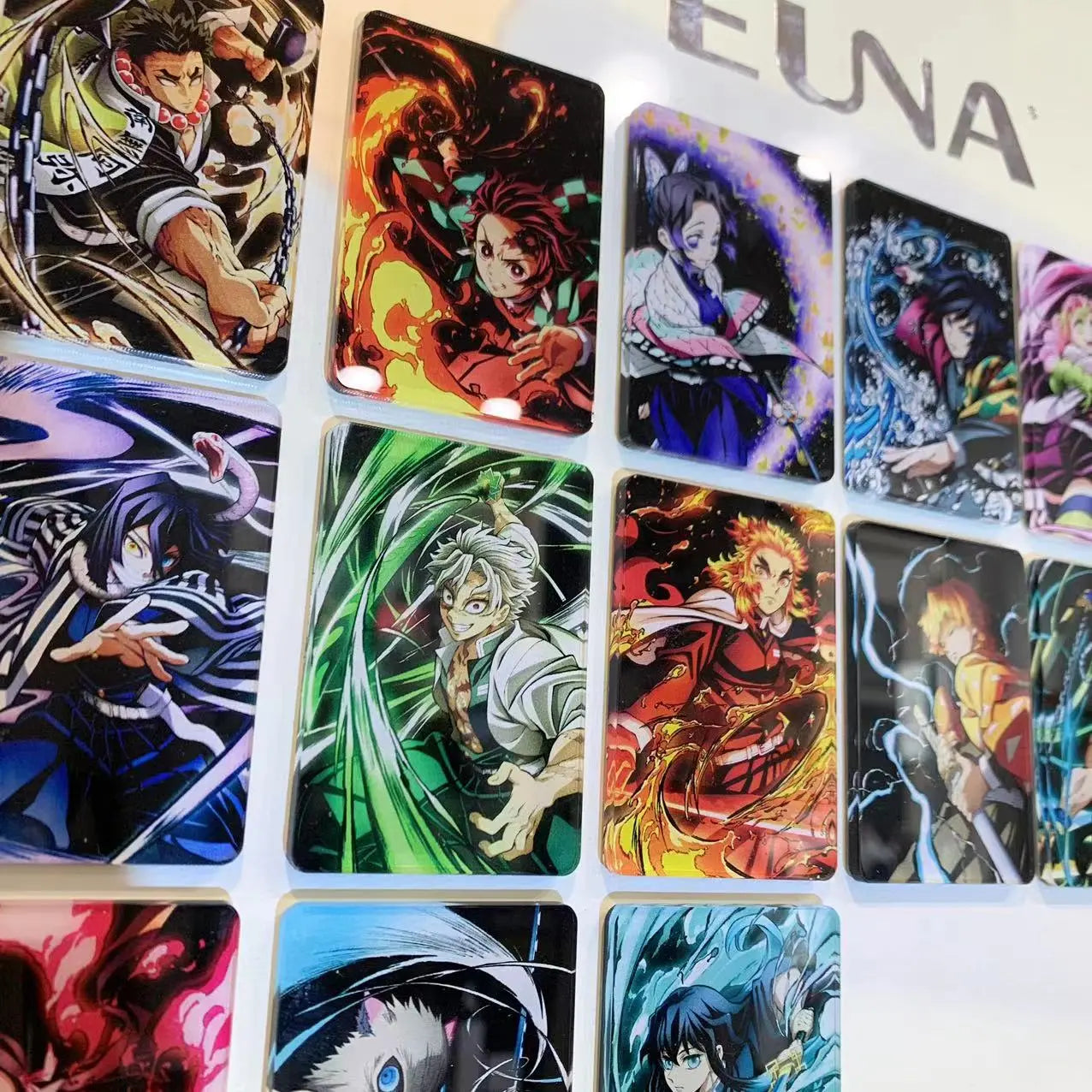 12PCS - Demon Slayer Anime Fridge Magnet Set – Acrylic Refrigerator Magnets Collectible Decor