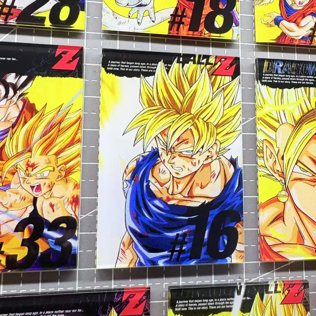 23PCS- Dragon Ball Z Magnet Collection – Acrylic Anime Refrigerator Decor Set