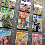 One Piece Vintage Manga Fridge Magnet Set – Acrylic Anime Refrigerator Decor 9PCS