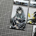 8 PCS Demon Alayer Muichiro Tokito Anime Fridge Magnet Set – Acrylic Refrigerator Magnets Collectible Decor