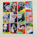 12PCS - One Piece Manga Style Fridge Magnet Set – Acrylic Anime Refrigerator Decor