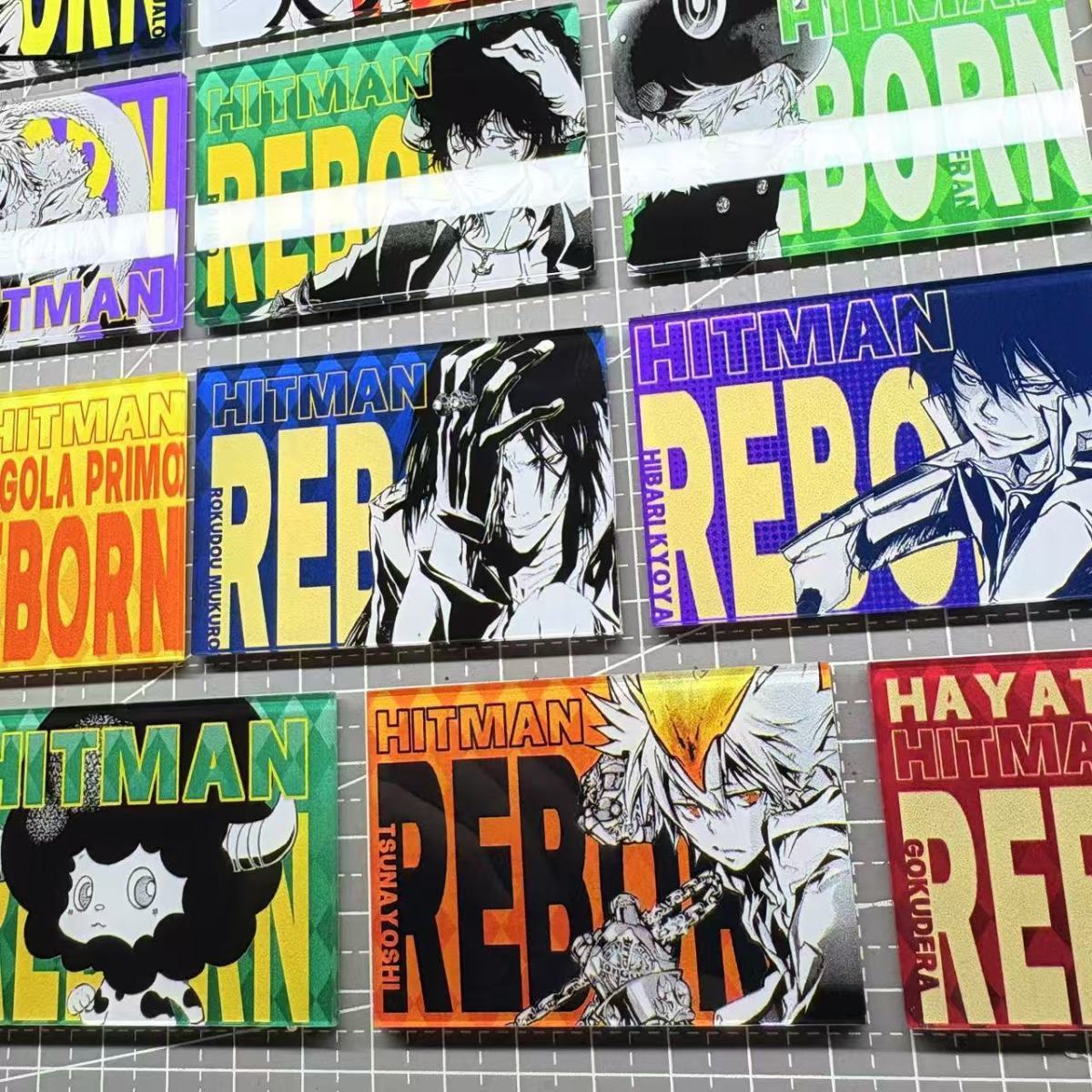 15PCS - Katekyo Hitman Reborn Magnet Set – Acrylic Anime Refrigerator Decor Collection