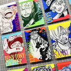 12PCS - One Piece Manga Style Fridge Magnet Set – Acrylic Anime Refrigerator Decor