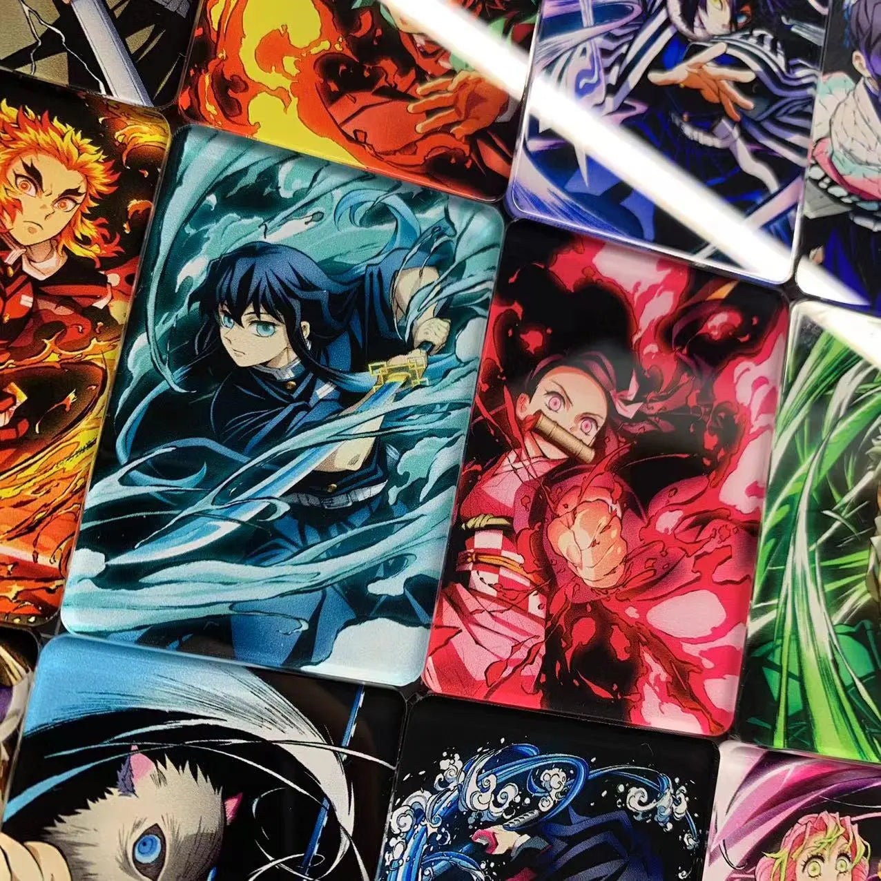 12PCS - Demon Slayer Anime Fridge Magnet Set – Acrylic Refrigerator Magnets Collectible Decor