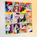 12PCS - One Piece Manga Style Fridge Magnet Set – Acrylic Anime Refrigerator Decor
