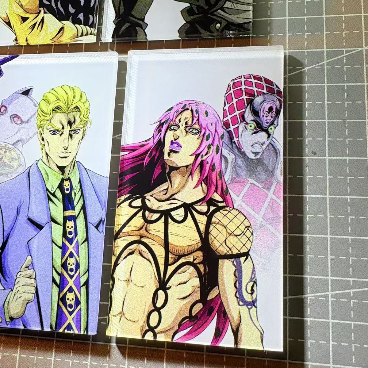 JoJo Character Fridge Magnet – Acrylic Refrigerator Magnet Anime Collectible Decor