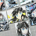 8 PCS Demon Alayer Muichiro Tokito Anime Fridge Magnet Set – Acrylic Refrigerator Magnets Collectible Decor