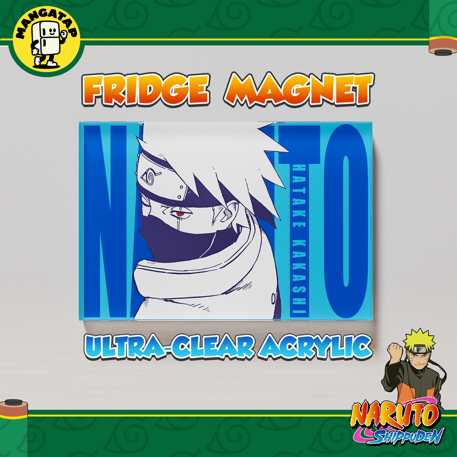 Kakashi Hatake Fridge Magnet – Naruto Anime Refrigerator Magnet, Cool Anime Decor Gift