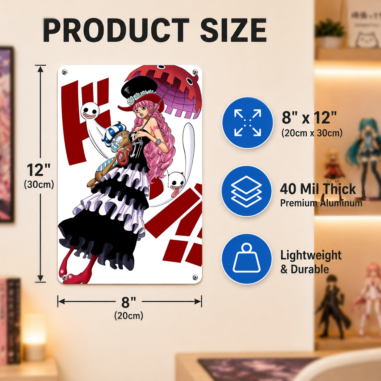 Perona One Piece Anime Tin Sign - Metal Poster Wall Art - image 5