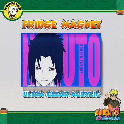 Sasuke Uchiha Fridge Magnet – Naruto Anime Refrigerator Magnet, Anime Decor Gift for Fans
