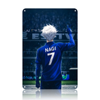 Seishiro Nagi Blue Lock Anime Tin Sign - Metal Poster Decor