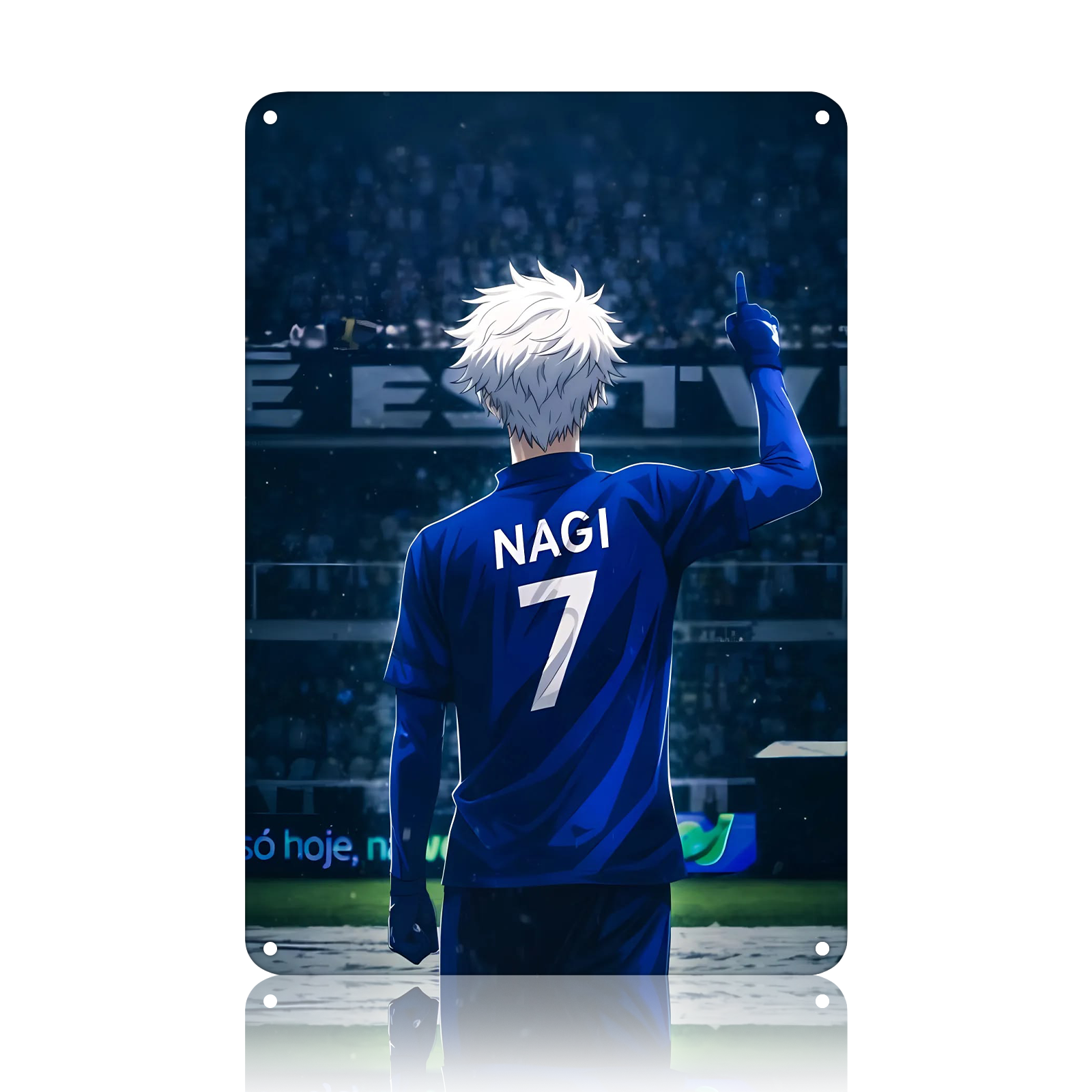 Seishiro Nagi Blue Lock Anime Tin Sign - Metal Poster Decor