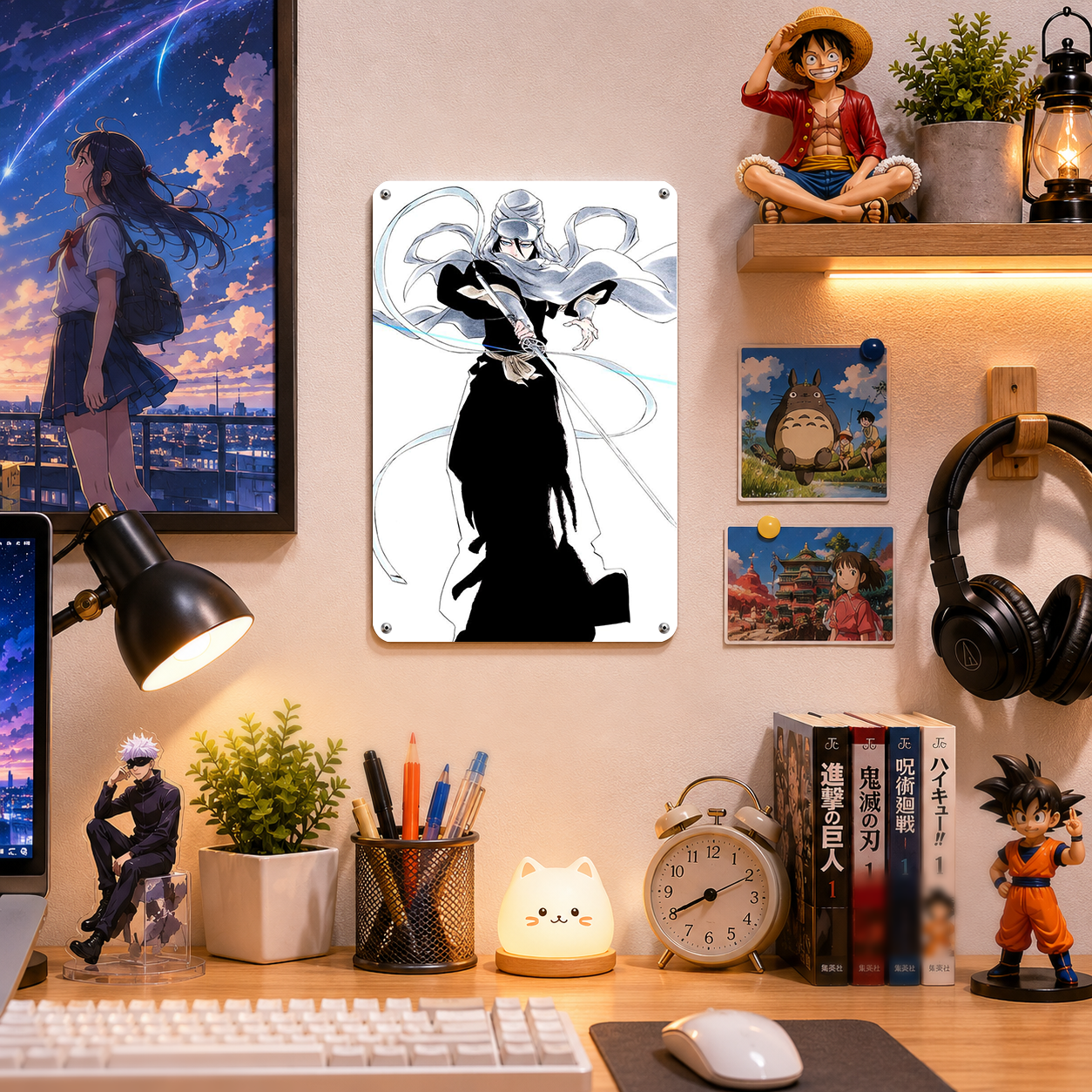 Ichigo Kurosaki Hollow Bleach Anime Tin Sign - Metal Poster - image 2