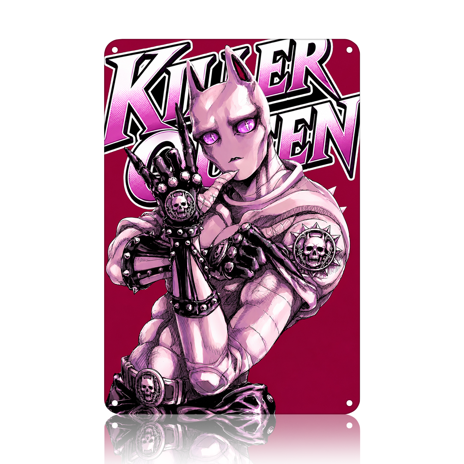Killer Queen JoJo Anime Tin Sign - Metal Poster Wall Decor