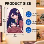 Ai Hoshino Oshi no Ko Anime Tin Sign - Metal Wall Decor - image 5