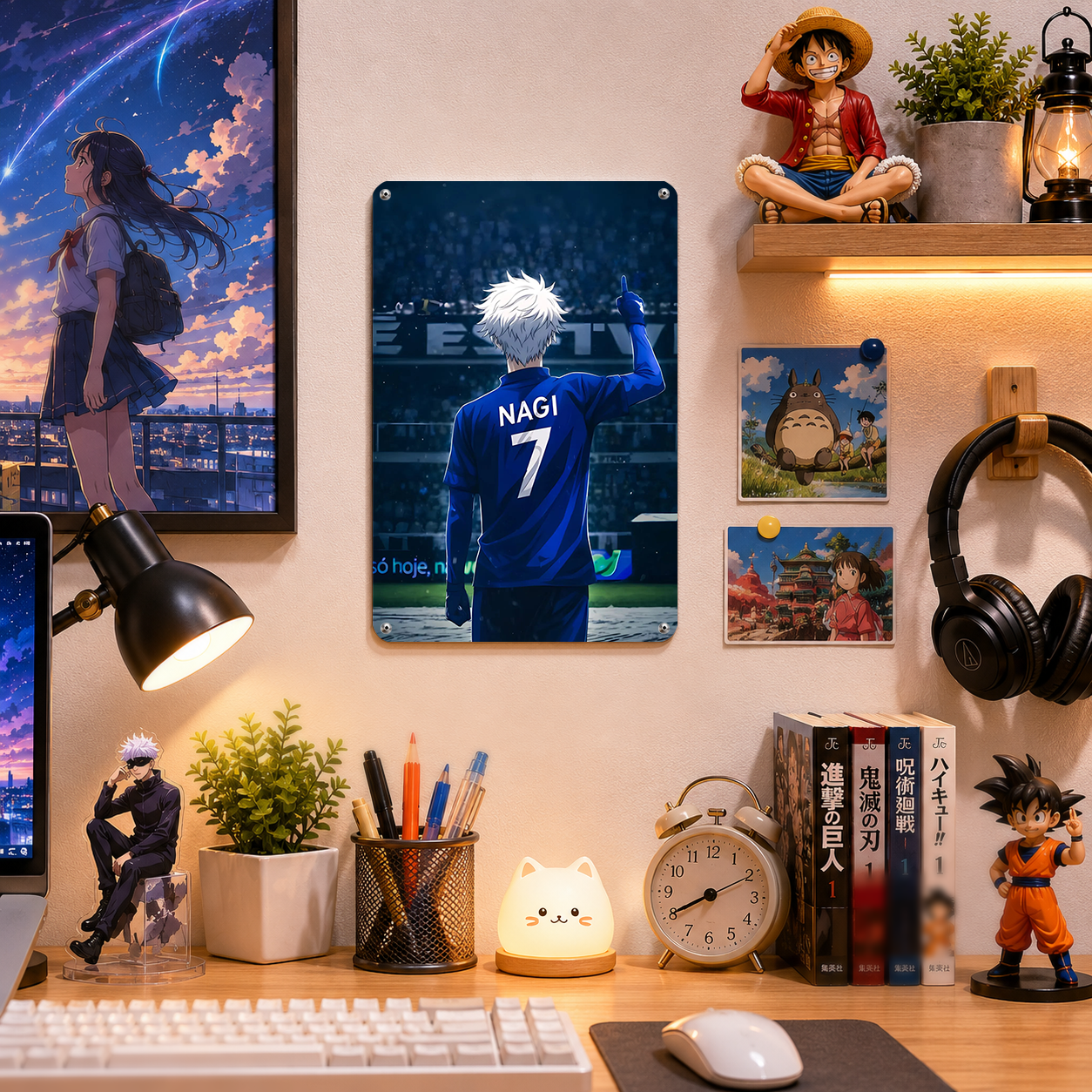 Seishiro Nagi Blue Lock Anime Tin Sign - Metal Poster Decor - image 2