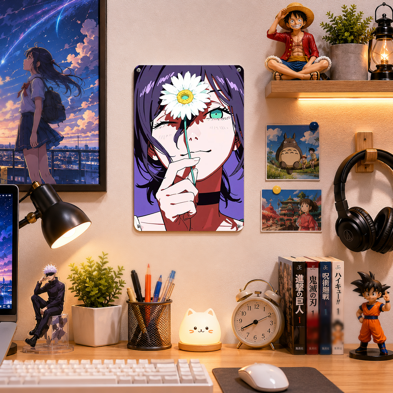 Reze Chainsaw Man Anime Tin Sign - Metal Wall Decor - image 2