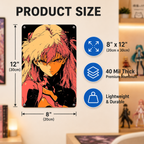 Asuka Langley Evangelion Metal Tin Sign - Anime Room Decor - image 5