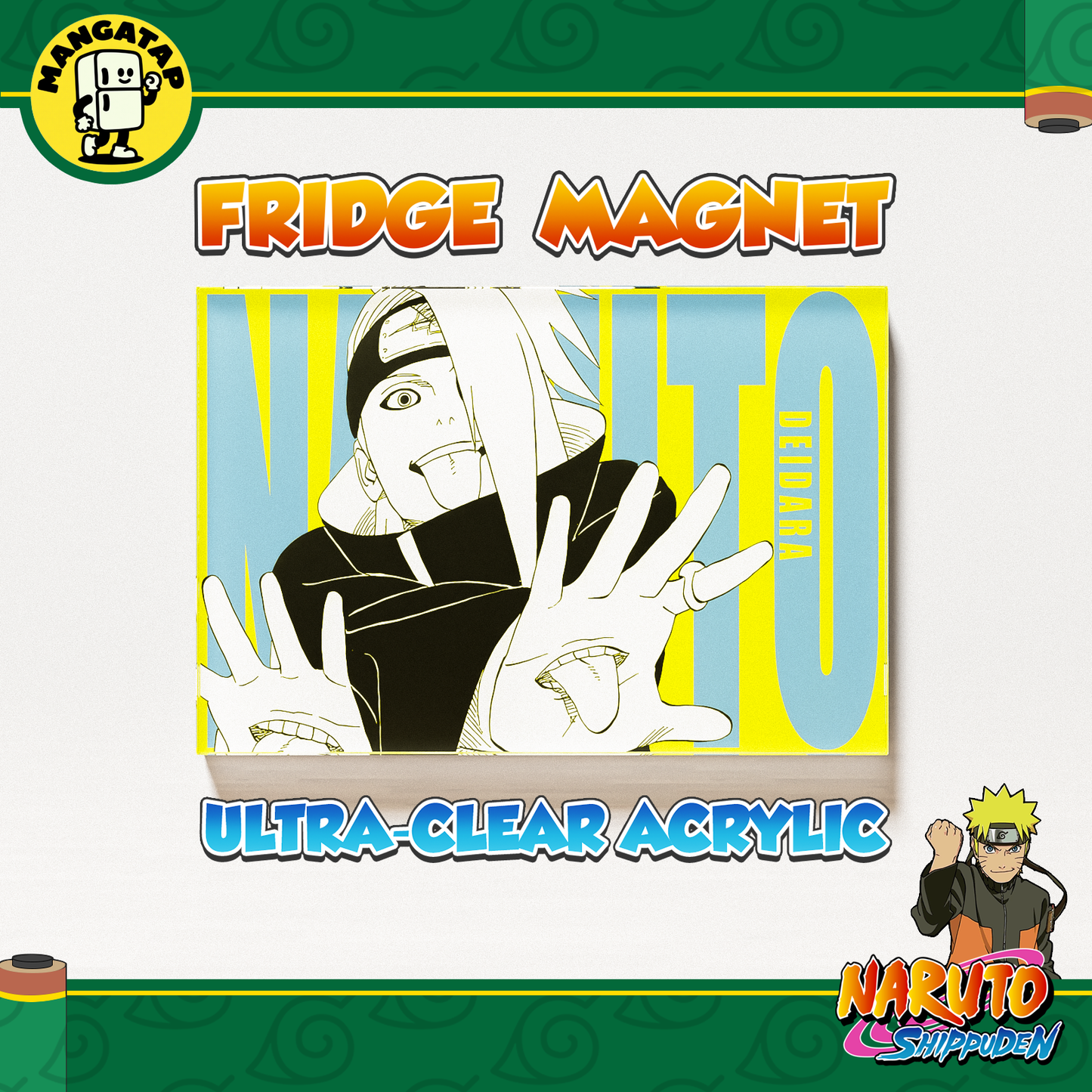 Deidara Fridge Magnet – Naruto Anime Refrigerator Magnet, Anime Decor Gift for Fans