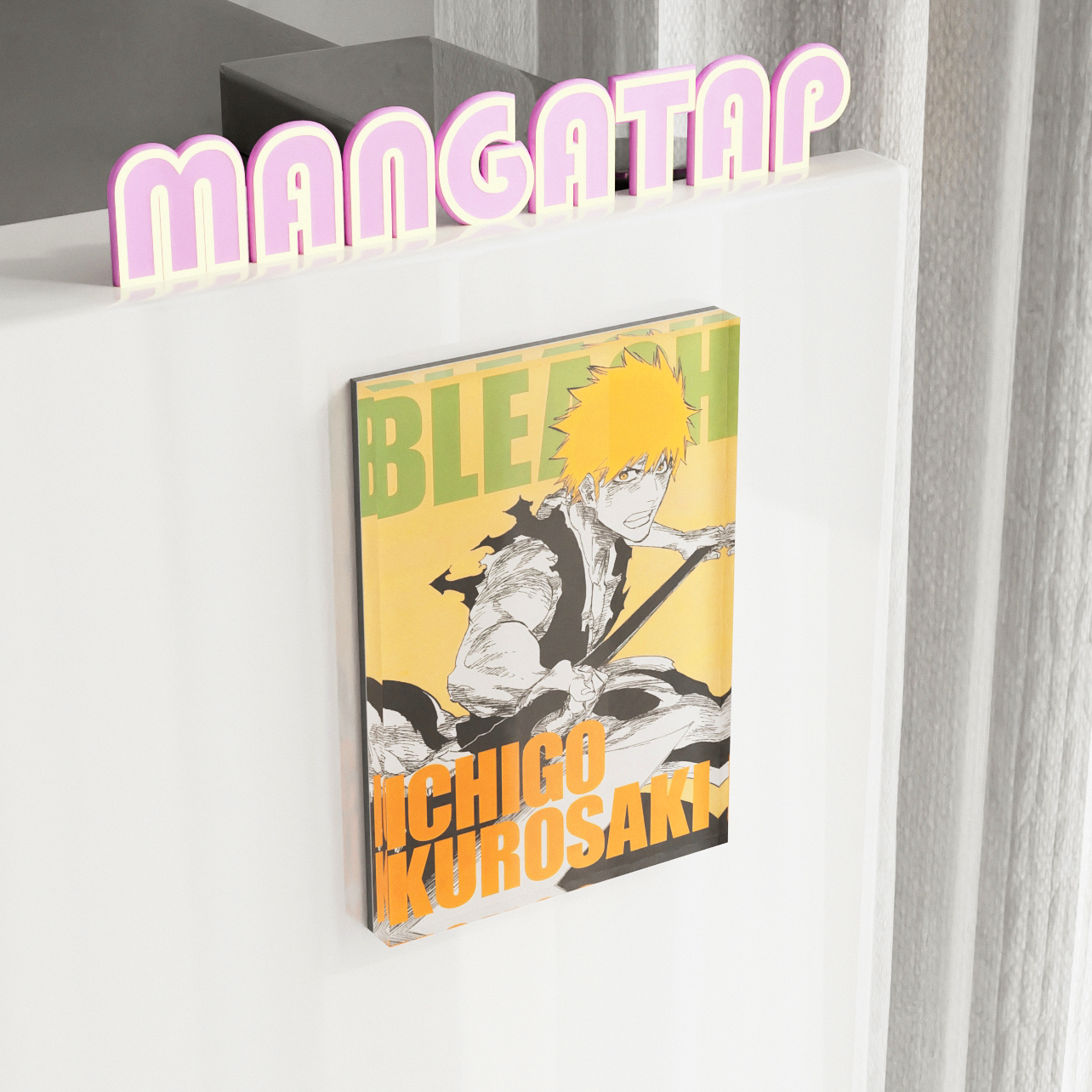 1Pcs Bleach Character Fridge Magnet – Acrylic Anime Refrigerator Magnet Collectible Decor