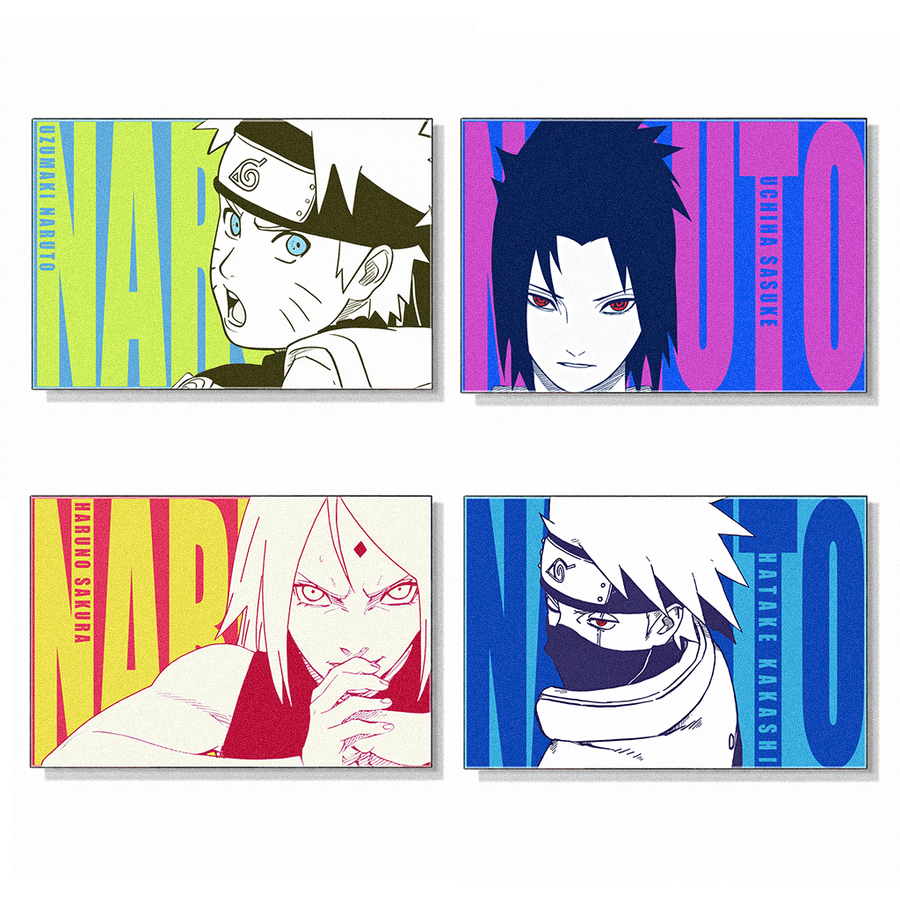 Naruto Team 7 Fridge Magnets Set (4PCS) – Naruto Anime Refrigerator Magnets, Anime Decor Gift for Fans
