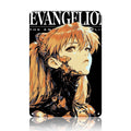 Evangelion Asuka Langley Soryu Cyber Anime Metal Tin Sign, Neon Genesis Wall Decor