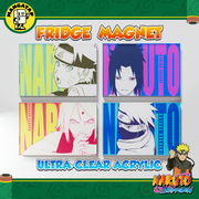 Naruto Team 7 Fridge Magnets Set (4PCS) – Naruto Anime Refrigerator Magnets, Anime Decor Gift for Fans