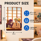 Reze and Denji Chainsaw Man Anime Tin Sign - Metal Decor - image 5