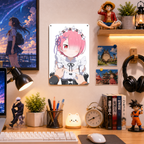 Ram Re Zero Anime Tin Sign - Metal Poster Room Decor - image 2