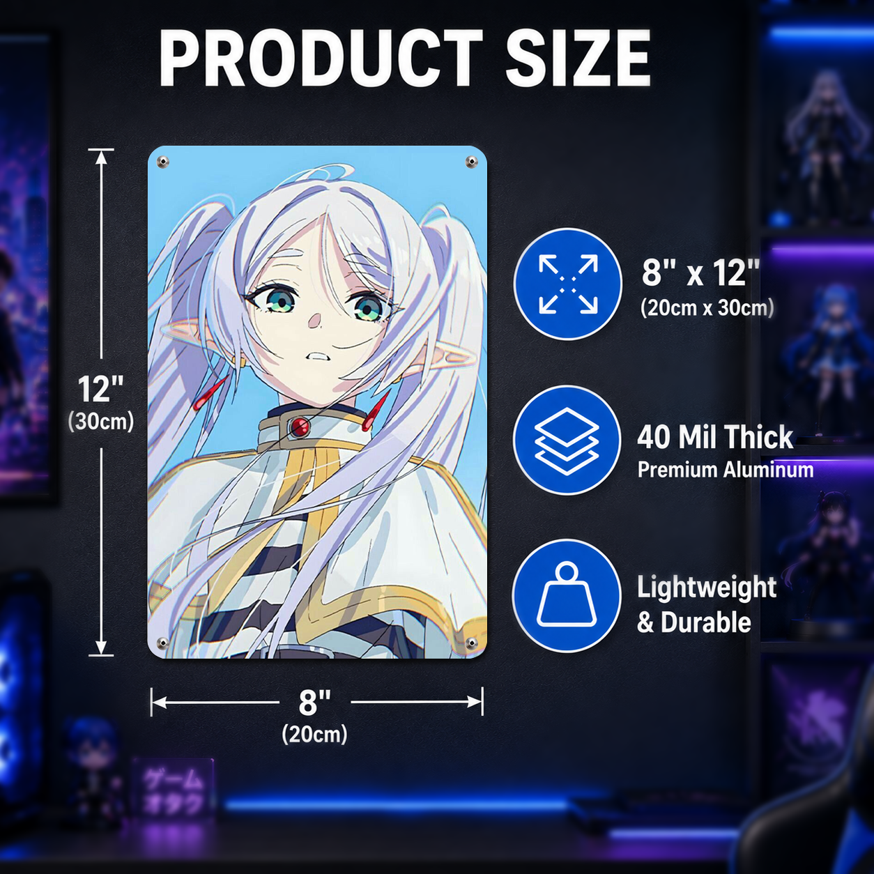 Frieren Anime Tin Sign - Beyond Journey's End Metal Poster - image 5
