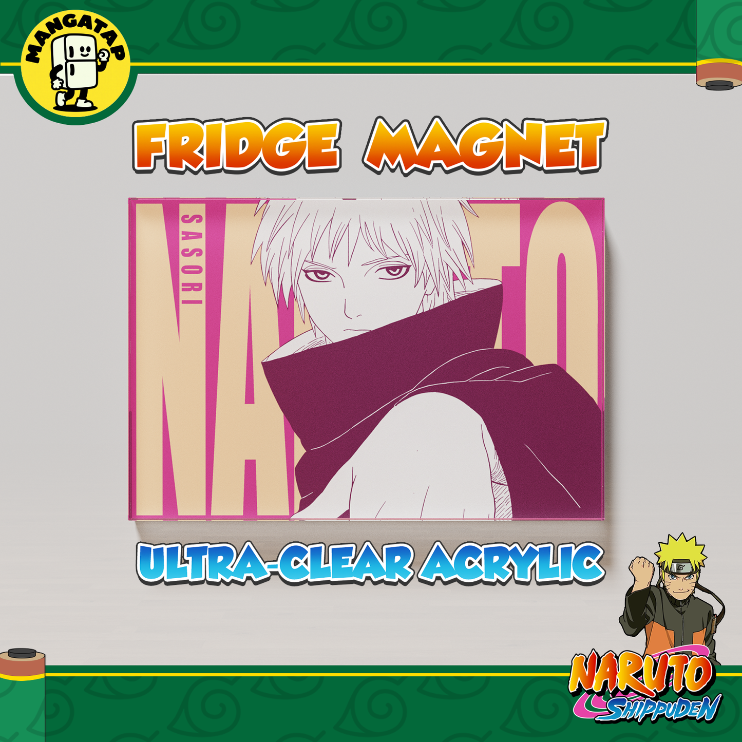 Sasori Fridge Magnet – Naruto Anime Refrigerator Magnet, Anime Decor Gift for Fans