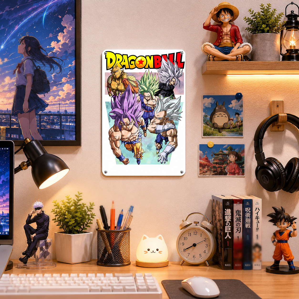 Goku Vegeta Dragon Ball Anime Tin Sign - Metal Wall Decor - image 2