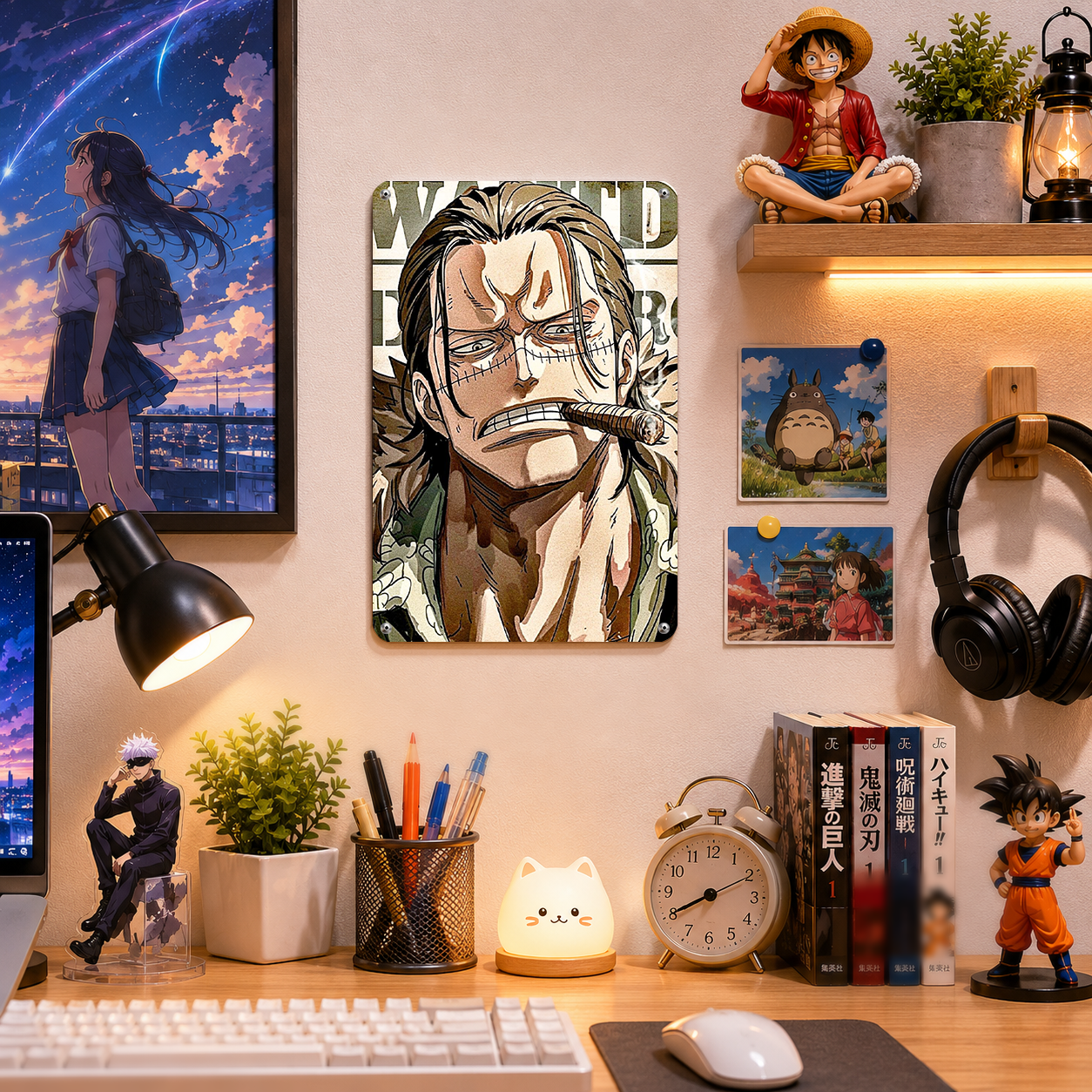 Shanks One Piece Anime Tin Sign - Metal Poster Wall Decor - image 2