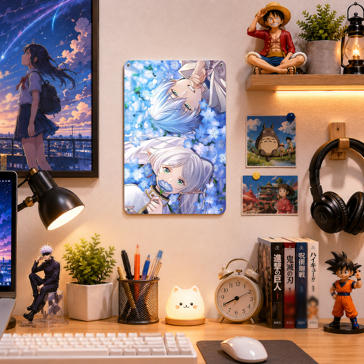 Frieren Cute Anime Tin Sign - Metal Poster Room Decor - image 2