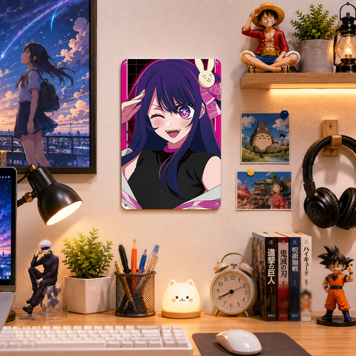 Ai Hoshino Idol Anime Tin Sign - Oshi no Ko Metal Poster - image 2