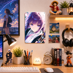 Fern Frieren Portrait Tin Sign - Anime Metal Wall Art - image 2