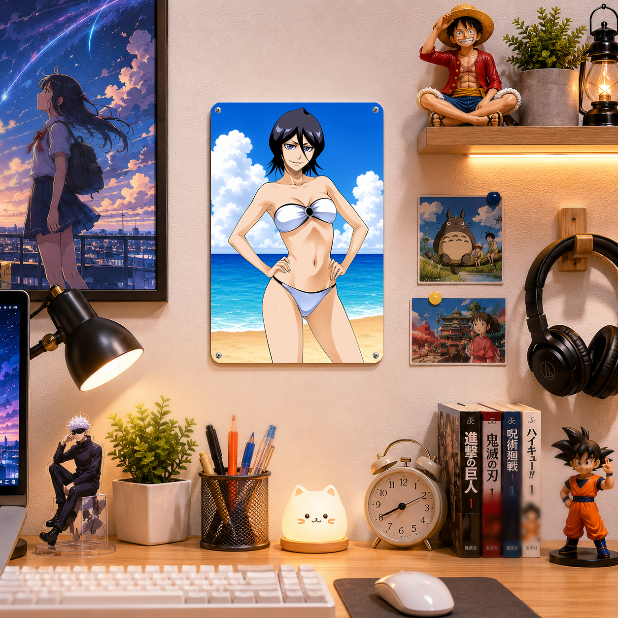 Rukia Kuchiki Bleach Anime Tin Sign - Metal Wall Decor - image 2