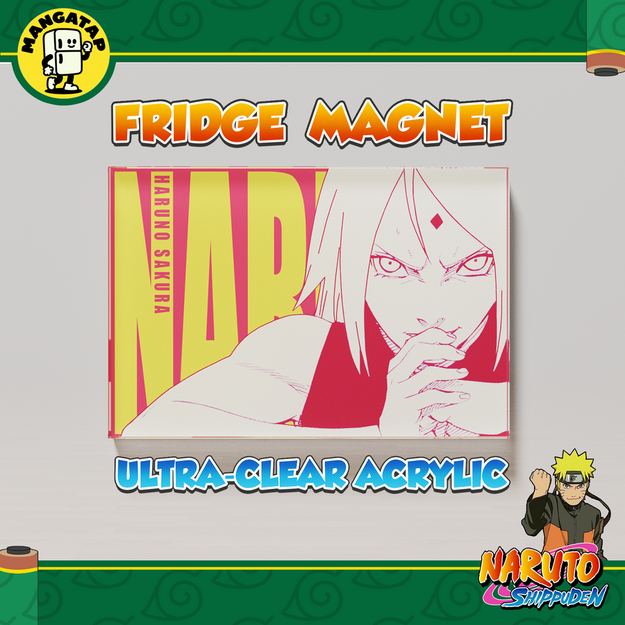 Sakura Haruno Fridge Magnet – Naruto Anime Refrigerator Magnet, Anime Decor Gift for Fans