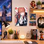 Makima Chainsaw Man Office Tin Sign - Anime Metal Poster - image 2