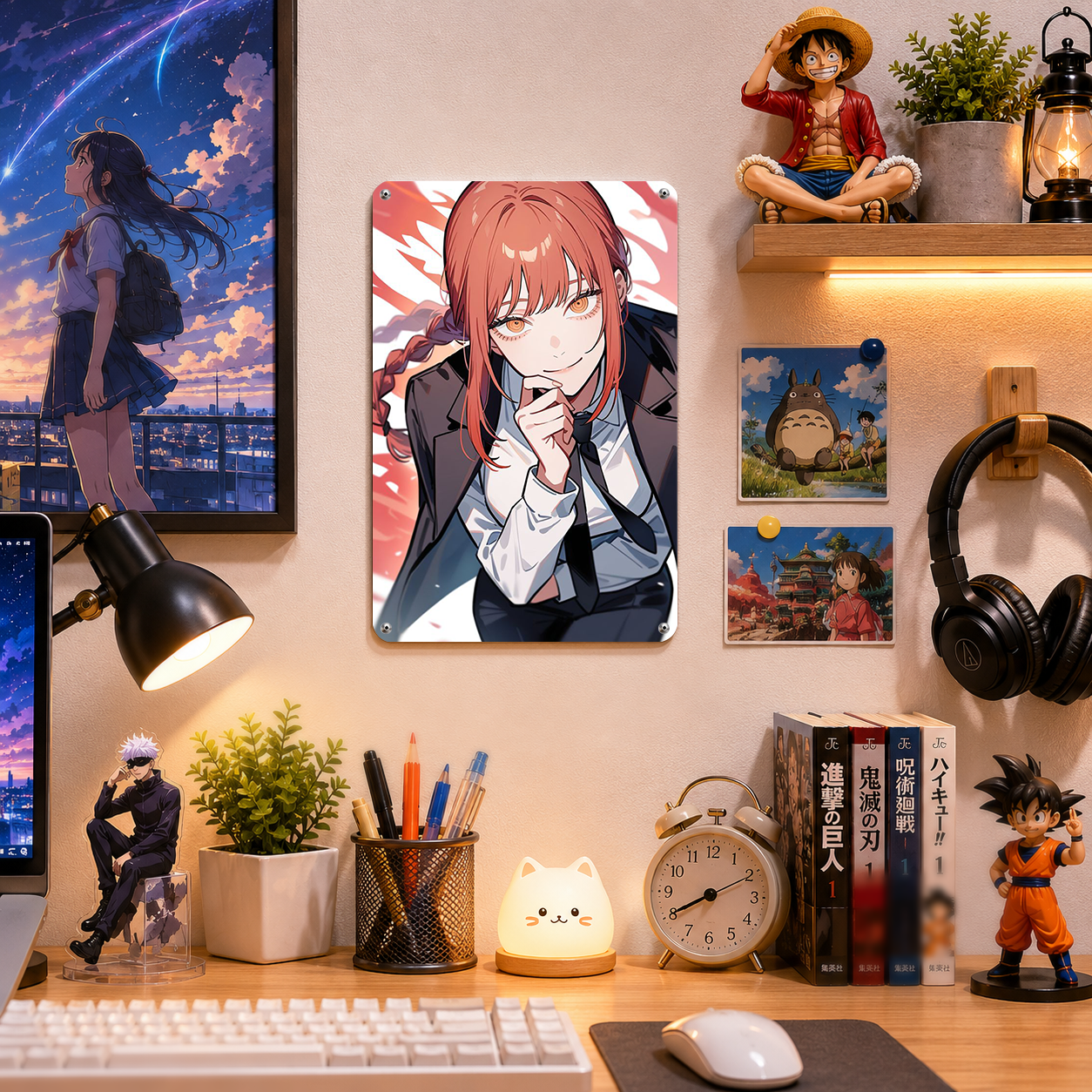Makima Chainsaw Man Office Tin Sign - Anime Metal Poster - image 2