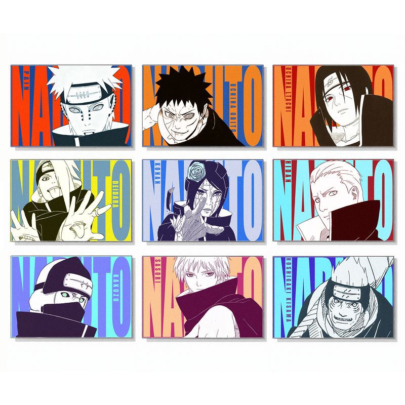 【Mangatap Sale】 Akatsuki Fridge Magnets Set (9PCS) – Naruto Anime Refrigerator Magnets, Anime Decor Gift for Fans